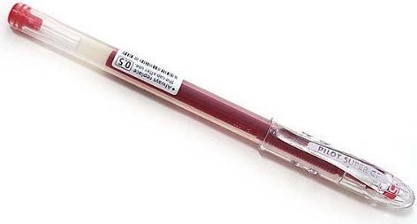 BOLIGRAFO PILOT BL-SG-5 SUPER GEL 0.5MM. ROJO