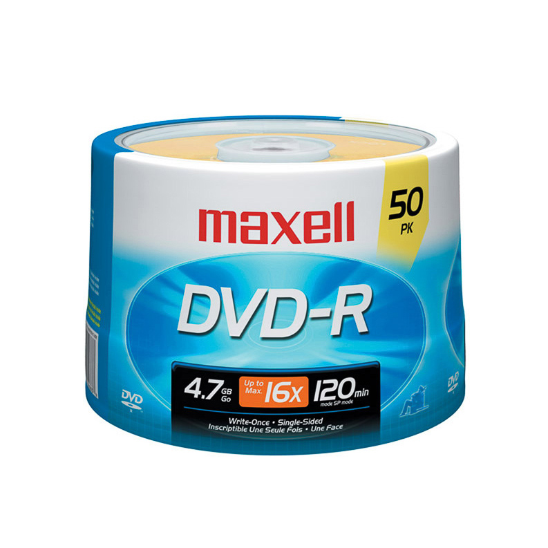 DVD-R MAXELL TORRE X 50 BULK 4.7GB DE 120MIN (10)