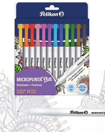 MARCADOR EN ESTUCHE PELIKAN 30013440 MICROPUNTA PLUS 12 COLORES 12 COLORES