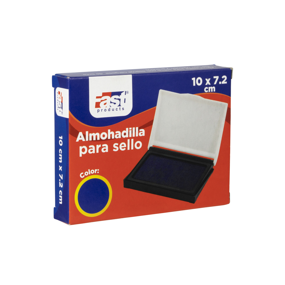 ALMOHADILLA P/SELLO FAST 10X7.2 CMS AZUL