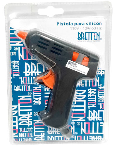 PISTOLAS HOT MELT BRETTON 110V - 10W 60HZ NEGRO