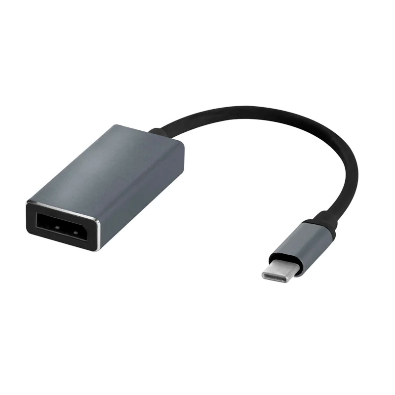 ADAPTADOR USB-C A DISPLAYPORT ARGOM ARG-CB-0061 MACHO-HEMBRA GRIS