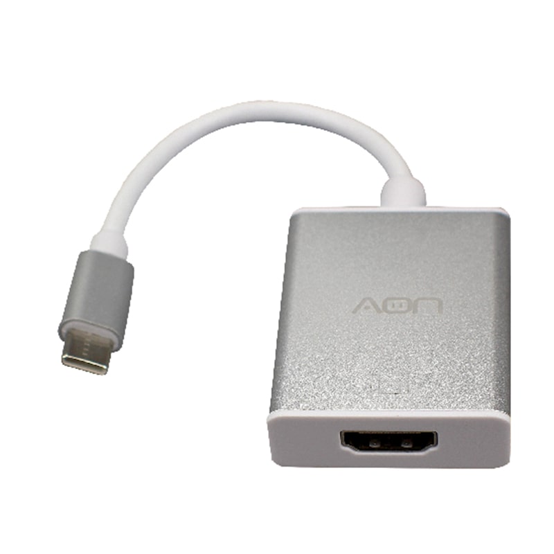 ADAPTADOR USB-C A HDMI AON AO-AD-1005 PLATEADO