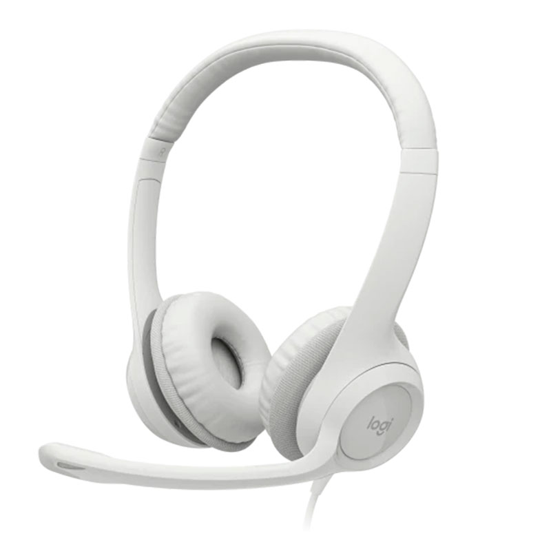 AUDIFONOS TIPO HEADSET LOGITECH H390 USB CON MICROFONO BLANCO