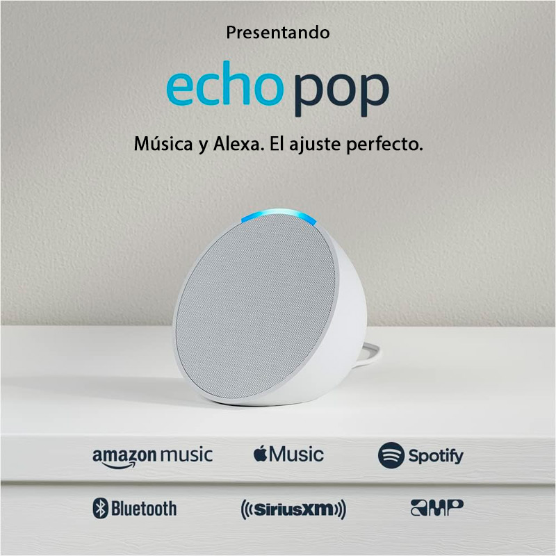 BOCINA INTELIGENTE AMAZON ECHO POP SMART BLANCO CON ALEXA