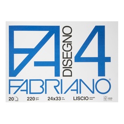 [17371] BLOCK DISEGNO FABRIANO 5200597 20H. 220GR. 24X33CMS