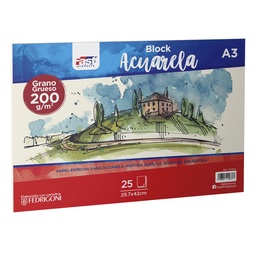 [17316-A3] BLOCK ACUARELA FAST 25H. 200GR. G. GRUESO A-3