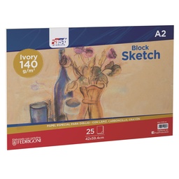 [17313-A2] BLOCK SKETCH FAST 25H. 140GR. A-2 IVORY