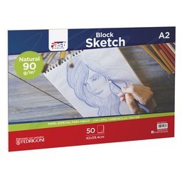 [17314-A2] BLOCK SKETCH FAST 50H. 90GR. A-2 NATURAL