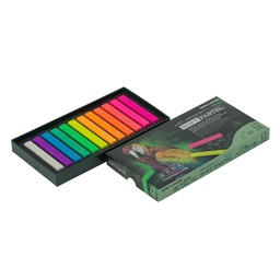 [14157] CRAYON PASTEL SIMBALION SP-12F SECO 12 COL. NEON