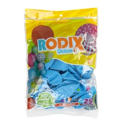 [53443] GLOBO RODIX NO. 9 BX25 CELESTE AZUL BEBE