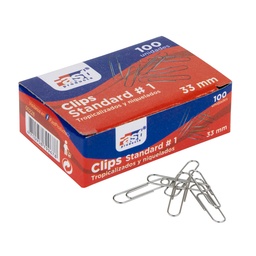 [00228] CLIPS STANDARD FAST NIQUELADO CAJA X 100