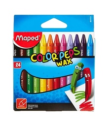 [04001069] CRAYON DE CERA MAPED 861013 WAX CRAYONS TRIANGULAR 24 COLORES