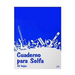 [11512] CUADERNO PARA SOLFA CARTA 10H.