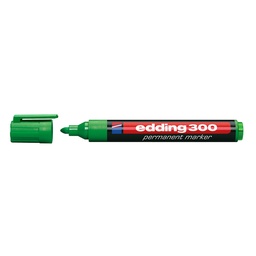 [06158-VERDE] MARCADOR PERMANENTE EDDING 300 P/REDONDA VERDE