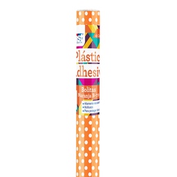 [15220-NARANJA] PLASTICO ADHESIVO FAST C/PUNTOS 55172-C ROLLO 45CMX3MM NARANJA