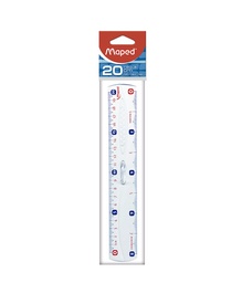 [20611032] REGLA LINEAL MAPED 26033 CRISTAL 20 CM TRANSPARENTE