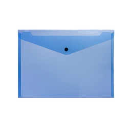 [05862-AZUL] SOBRE PLASTICO BEAUTONE BROCHE CARTA 3404-2 AZUL (10X12)