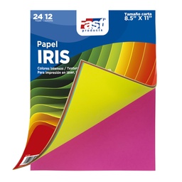 [15156] BLOCK PAPEL IRIS FAST 80 GRS. CARTA 24H. 12COL.