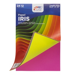 [15157] BLOCK PAPEL IRIS FAST 80 GRS. OFICIO 24H. 12COL.