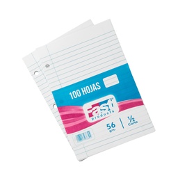 [11723] HOJAS MEDIA CARTA FAST BX100 RAYADAS 56 GRAMOS