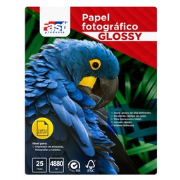 [10151] PAPEL FOTOGRAFICO FAST CX25 CARTA 200GRS GLOSSY