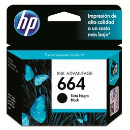 [F6V29A] CARTUCHO ORIGINAL HP 664 NEGRO 120 PAG F6V29A