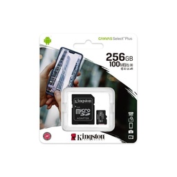 [SDCS2/256GB] MEMORIA MICRO SD KINGSTON 256GB CANVAS SELECT PLUS CLASE 10 100MBP