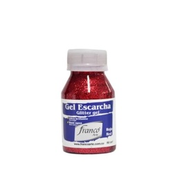 [PP16-0015] GEL ESCARCHA 60 ML. 027 ROJO FRANCO ARTE