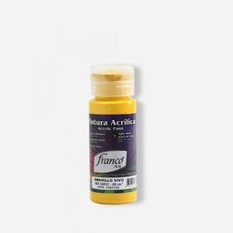 [18052] PINTURA ACRILICA 60 ML. 052 AMARILLO VIVO FRANCO ARTE