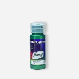 [18082] PINTURA ACRILICA 60 ML. 082 VERDE NAVIDAD METALIZADO FRANCO ARTE