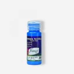 [18058] PINTURA ACRILICA 60 ML. 058 AZUL METALIZADO FRANCO ARTE