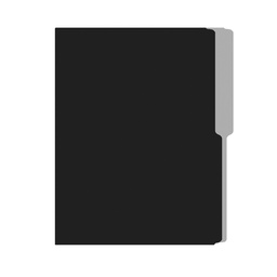 [01242-NEGRO] FOLDER FLASHFILE CARTA NEGRO