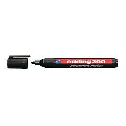 [06158-NEGRO] MARCADOR PERMANENTE EDDING 300 P/REDONDA NEGRO