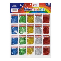 [10509] DIAMANTINA FAST CARTON BOLSITAS 2.7 GR. COL.SURTIDOS BASICOS (48)