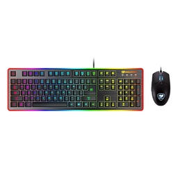 [37DF2XNMB.0009] TECLADO Y MOUSE GAMING ALAMBRICOS COUGAR DEATHFIRE EX MECANICO HIBRIDO NEGRO