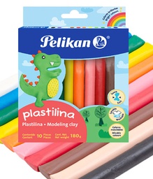 [12201014] PLASTICINA PELIKAN 0670000 10 COLORES