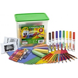 [C045358] CAJA PLASTICA CREATIVA CRAYOLA 80 PIEZAS