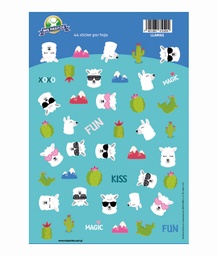 [10204A] STICKERS INDIVIDUAL LLAMA - OSITOS