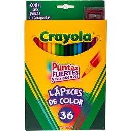 [C684036] CRAYOLA LAPICES DE MADERA LARGO 36 COL