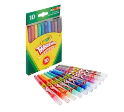 [C529715] CRAYOLA CRAYON CERA MINI TWISTABLE 10 COL