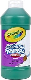 [C5431157044] CRAYOLA TEMPERA LAVABLE PINTURA VERDE 16 ONZAS