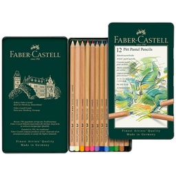 [53251] CRAYON DE MADERA FABER CASTELL PITT 112112 12 COL PASTEL