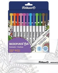 [20707067] MARCADOR EN ESTUCHE PELIKAN 30013440 MICROPUNTA PLUS 12 COLORES 12 COLORES