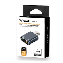 [ARG-CB-0067] ADAPTADOR USB A 3.5MM ARGOM ARG-CB-0067 USB 2.0